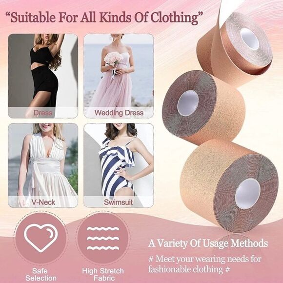 Boob Lift Tape with 20 Nipple Covers - Picture 8 of 12